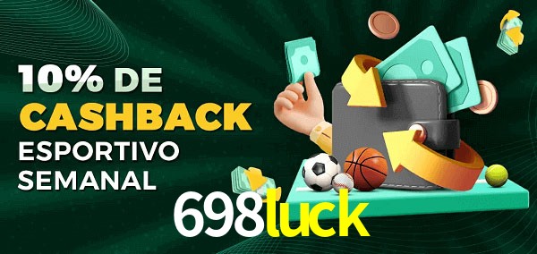 10% de bônus de cashback na 698luck